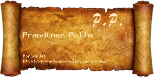 Prandtner Polla névjegykártya